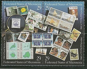 Микронезия 1994, Почтовые марки, квартблок